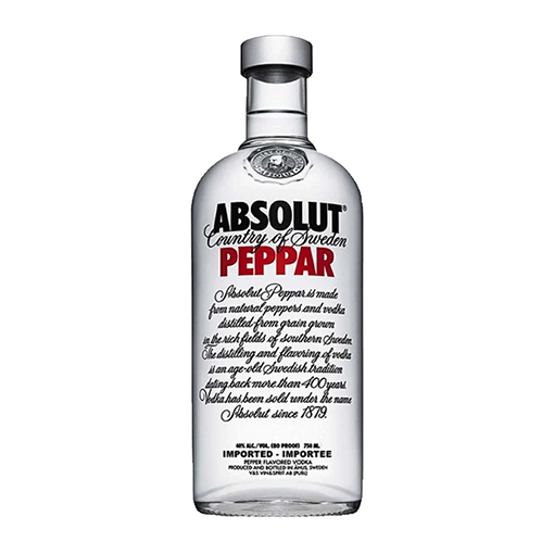 ABSOLUT Peppar Vodka - Rượu Vang Nhập - Công Ty TNHH Thực Phẩm Đồ Uống Việt Âu
